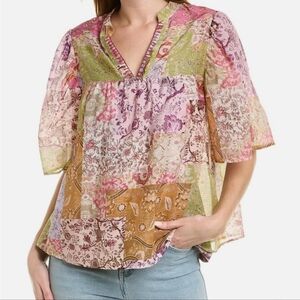 Johnny‎ Was Bertha Top Multi Print size L